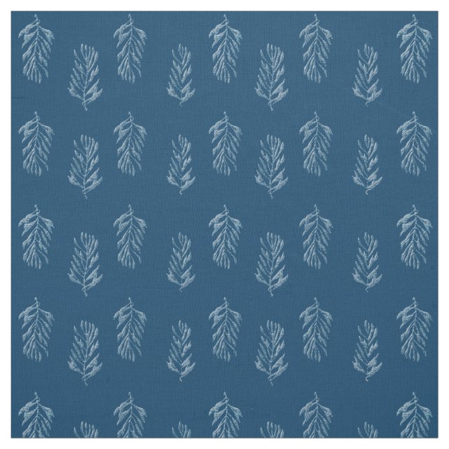 Blue Feathers Stoff (Muster)