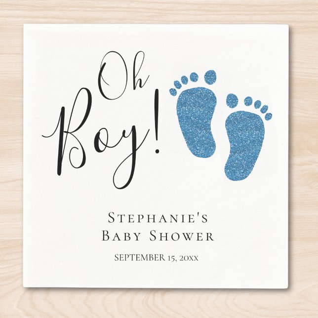 Blue Feet Baby Boy Baby Dusche Serviette (Von Creator hochgeladen)