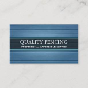 Blue Fencing/Boarding Business Card Visitenkarte
