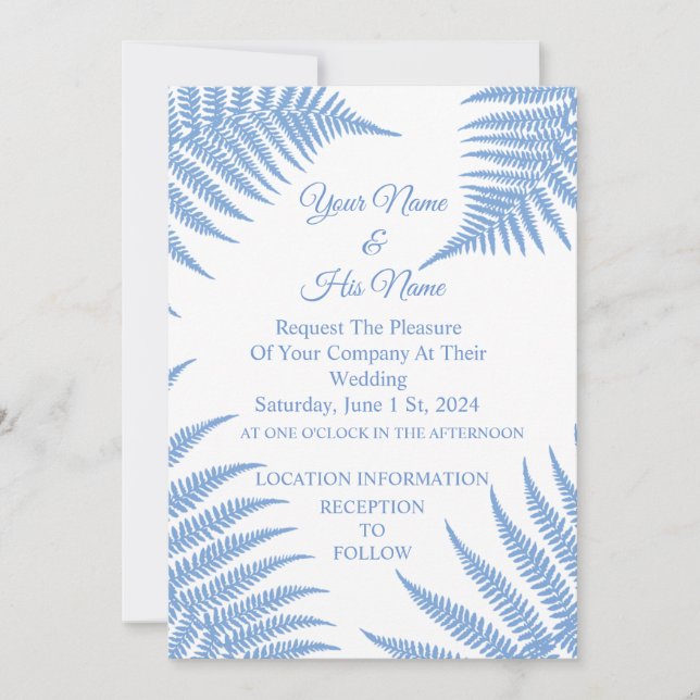 Blue Ferns Thunder_Cove Einladung (Vorderseite)
