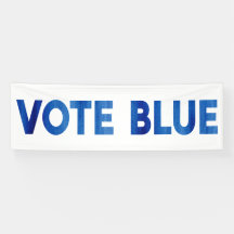 Blue fett gedruckte Aquarelltexte politisch stimme