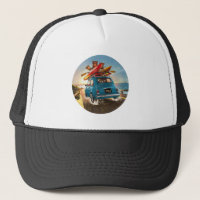 Blue Fiat Car Hat