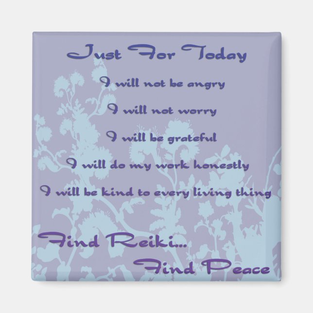 Blue Find Reiki Magnet (Vorne)