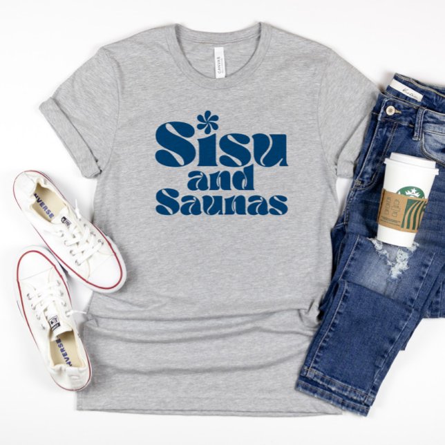 Blue Finland Sisu und Saunas T - Shirt (Von Creator hochgeladen)