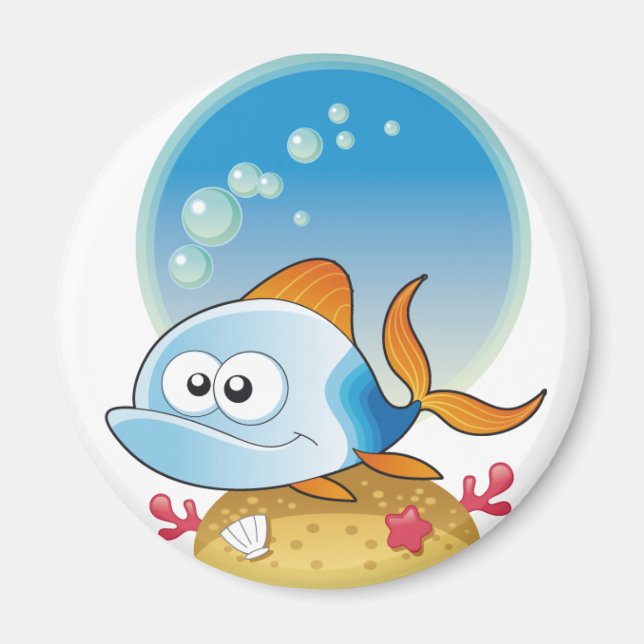 Blue Fish Magnet (Vorne)