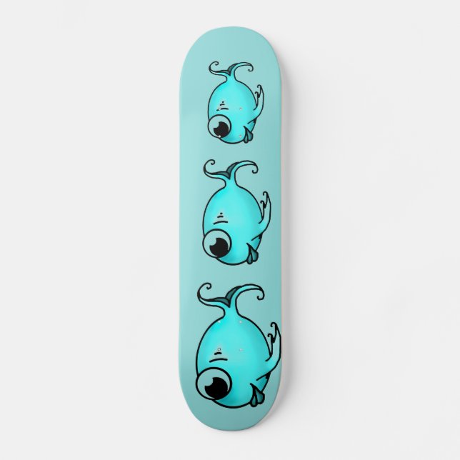 Blue Fish Skateboard (Vorderseite)