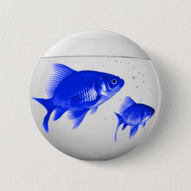 Blue Fishies Button (Vorderseite)