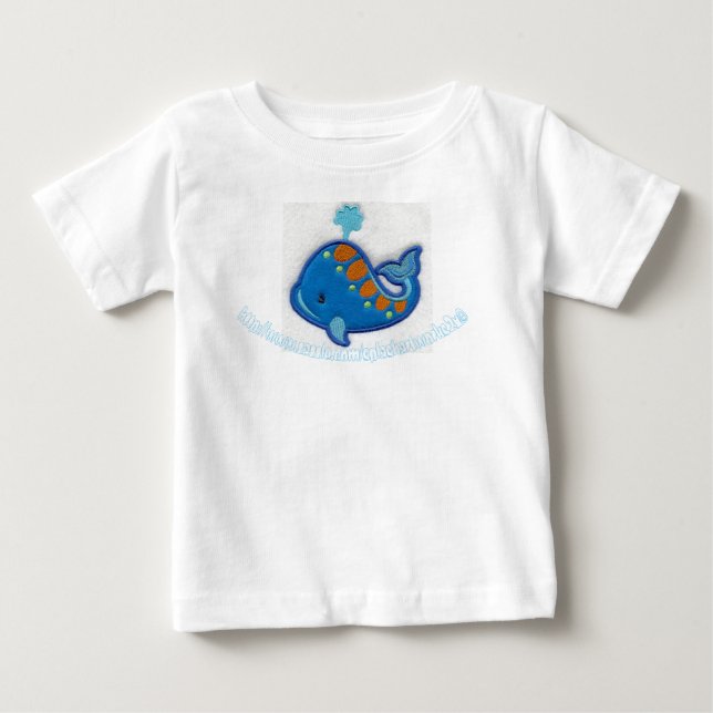 ‚Blue Fishy‘ Baby T-shirt (Vorderseite)