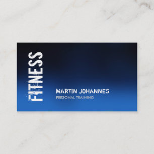 Blue Fitness moderne Visitenkarte