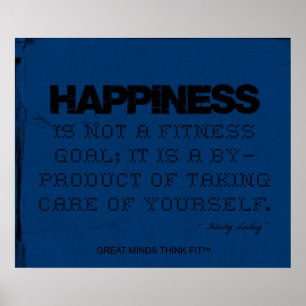 Blue Fitness Poster - Glück!