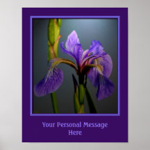 Blue Flag Iris Blume Personalisiert