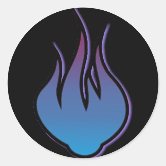 Blue Flame Sticker (Vorderseite)
