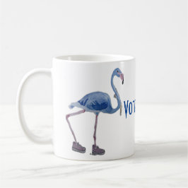 Blue FLAmingo mit Pearls Tasse. Abstimmung Harris/ Kaffeetasse