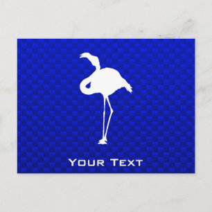 Blue Flamingo Postkarte