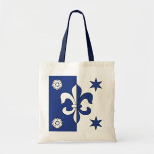 Blue Fleur-de-lis Tragetasche