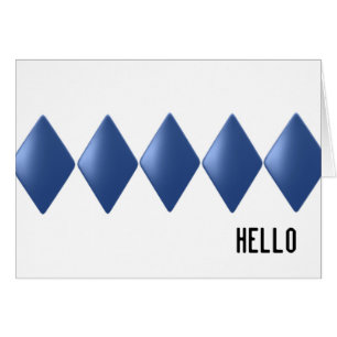 Blue Floating Diamonds