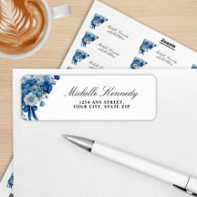 Blue Floral A New Chapter Brautparty