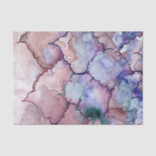 Blue Floral Abstrakt Watercolor Blues Seidenpapier