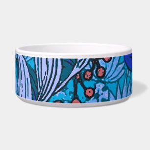 Blue Floral Antique Boho Moderne Napf