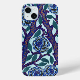 Blue Floral Art Deco Print Reproduction by Seguy Case-Mate iPhone Hülle