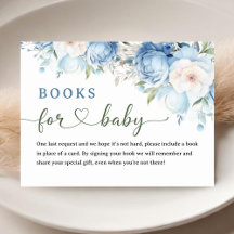 Blue Floral Baby Duschbücher für Babybetten