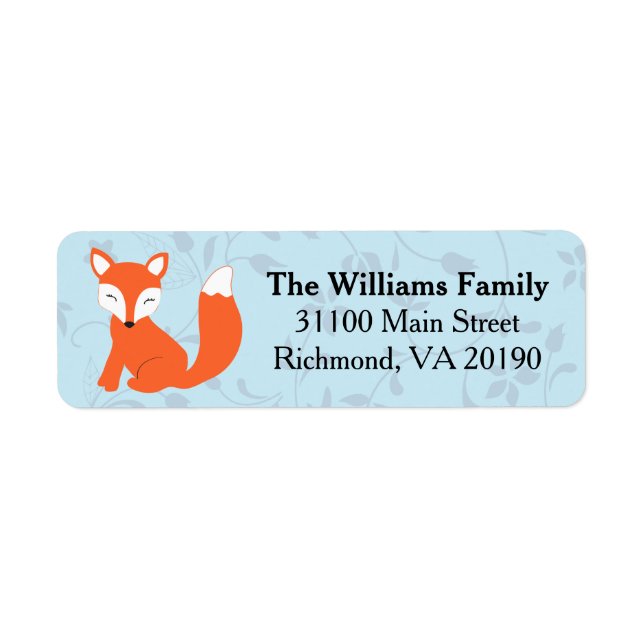 Blue Floral Baby Fox (Vorne)