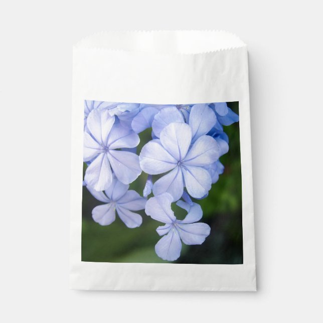 Blue Floral Bokeh Geschenktütchen (Vorderseite)