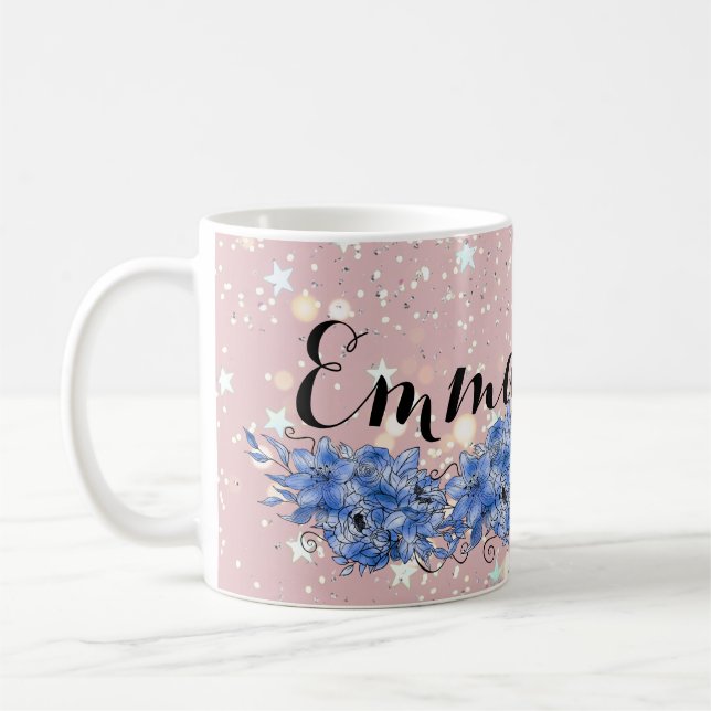 Blue Floral bouquet in the blooming garden Kaffeetasse (Links)