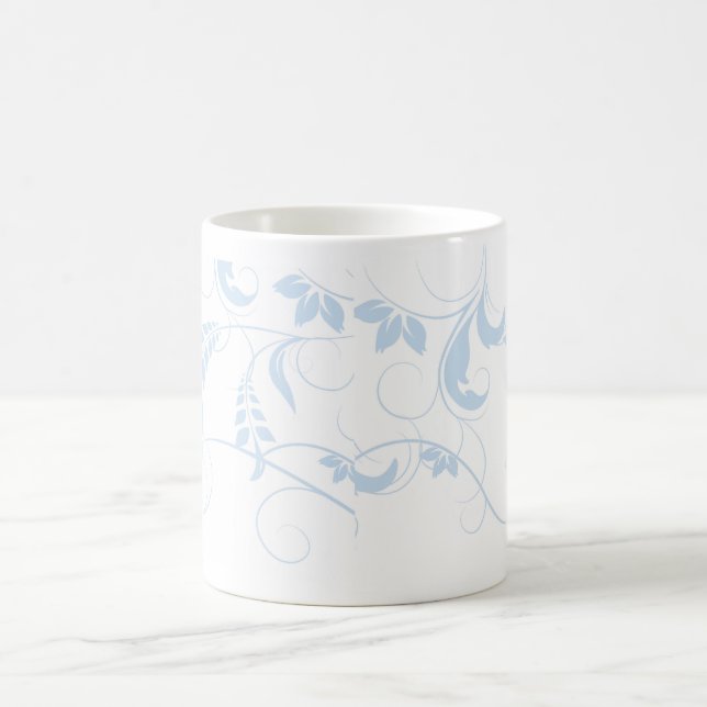 Blue Floral Coffee Mugs Kaffeetasse (Mittel)