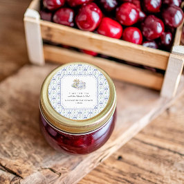 Blue Floral Coquette Tee Party Brautparty Runder Aufkleber