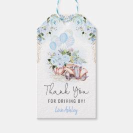 Blue Floral Drive by Dankeschön für die Quarantäne Geschenkanhänger