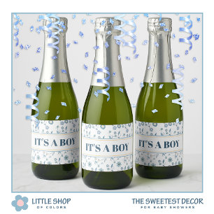 Blue Floral Es ist eine Baby-Dusche