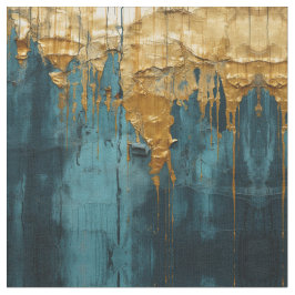 Blue Floral Fabric Seamless Pattern Boho Modern Stoff