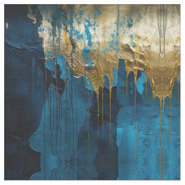 Blue Floral Fabric Seamless Pattern Boho Modern Stoff