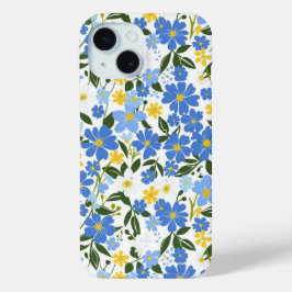 Blue Floral iPhone Case