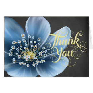 Blue Floral Jeden Anlaß Card