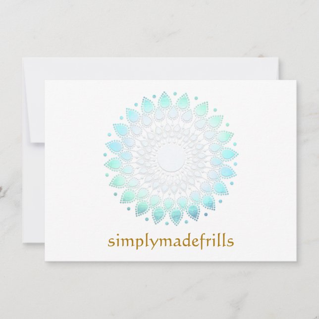 Blue Floral Lotus (Vorderseite)