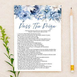Blue Floral Pass - Brautparty des Preises Briefpapier