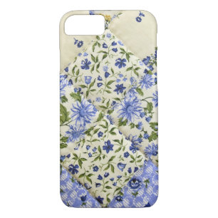 Blue Floral Patchwork Quilt iPhone 8/7 Hülle