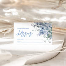 Blue Floral rät wie viele Spielkarten