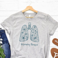 Blue Floral Respiratory Therapeutic
