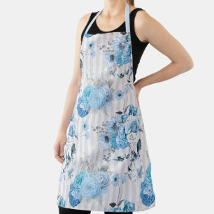 Blue Floral Series Design 10 Schürze