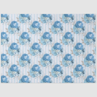 Blue Floral Series Design 11 Seidenpapier