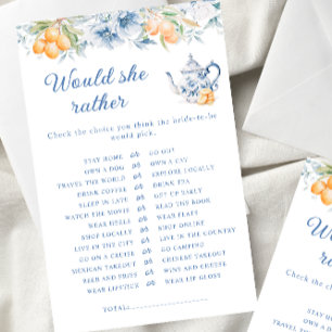 Blue Floral Tee Pot würde sie eher Bridal Spiel