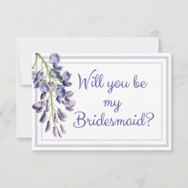 Blue Floral Werden Sie meine überhängende Karte