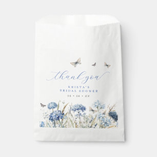 Blue Florals & Butterfets Vielen Dank Brautparty Geschenktütchen