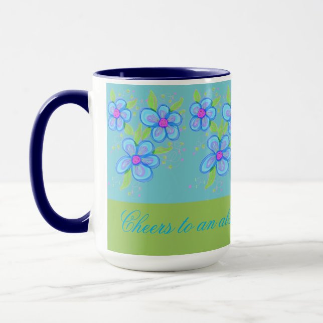 Blue Flower Coffee Tasse (Links)