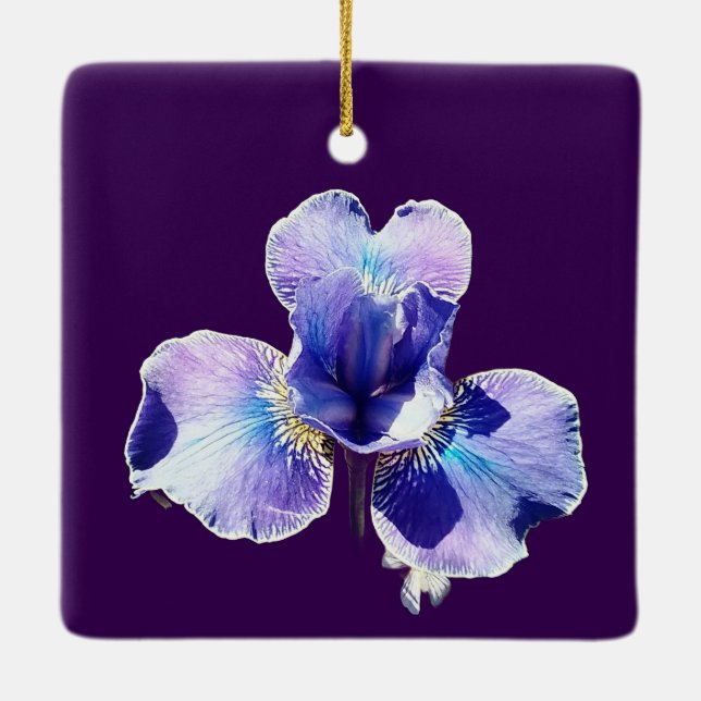 Blue flower keramikornament (Rückseite)