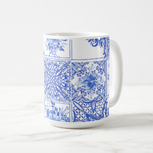 Blue Flowers, Blue China, Ferkel, Birds  Kaffeetasse