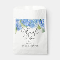 Blue Flowers Hydrangea Baby Dusche